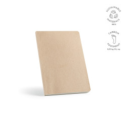 "Joyce Notebook" A5 Notizbuch mit Einband aus Bananenfasern mit 196 Seiten aus recyceltem Papier