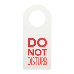 Individueller Tür-Aufhänger Disturb, weiß Individueller Tür-Aufhänger Disturb, weiß
