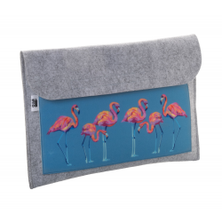 Individuelle Laptoptasche CreaFelt Laptop, grau/weiß Individuelle Laptoptasche CreaFelt Laptop, grau/weiß