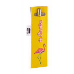 individuelles Stifteetui CreaFelt Pen A, grau/weiß