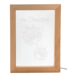 LED-Trophäe Woodiframe, transparent/natur LED-Trophäe Woodiframe, transparent/natur