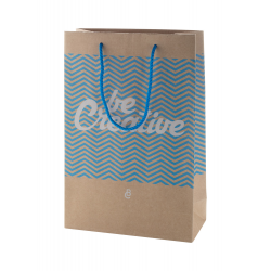 Papiertasche, medium CreaShop M, weiß