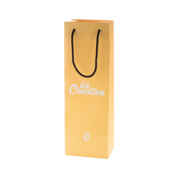 Papiertasche, für Wein CreaShop W, weiß