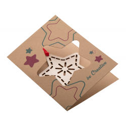 Weihnachtskarte, Stern TreeCard Eco Weihnachtskarte, Stern TreeCard Eco