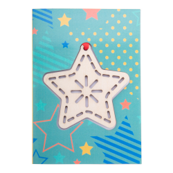 Weihnachtskarte, Stern TreeCard Weihnachtskarte, Stern TreeCard