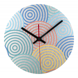 Wanduhr BeTime Alu D, silber