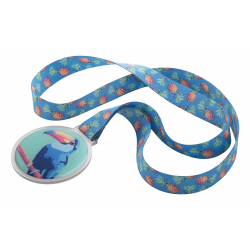 Medaille Subdal RPET, weiß