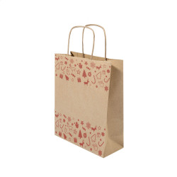 Weihnachtsgeschenktasche, klein Julegave S, natur