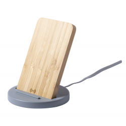 Wireless-Charger/Handyhalter Chemek, natur/grau