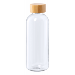 RPET-Trinkflasche Famboo, transparent/natur