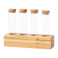 Gewürzbehälterset Galangal, natur/transparent