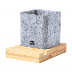 Schreibtisch-Organizer Hocora, grau/natur