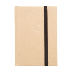 Notizbuch Carya, schwarz/natur