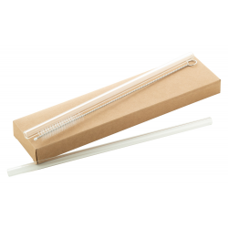 Glas-Trinkhalm-Set GlasSip, transparent