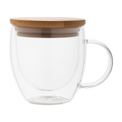 Thermotasse aus Glas Grobina Mini, natur/transparent