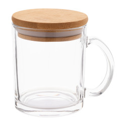 Tasse aus recyceltem Glas Strobba, natur/transparent