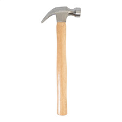 Klauenhammer mit Holzstiel Strike, silber/natur