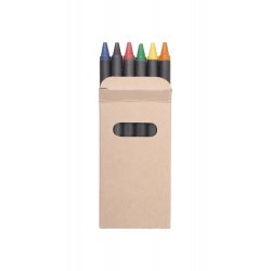 Wachsmalstift-Set (6-tlg.) Liddy, beige/schwarz