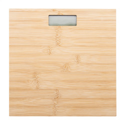 wiederaufladbare Personenwaage BamFit, natur