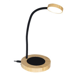 Tassenwärmer-Tischlampe SipLight, schwarz/natur Tassenwärmer-Tischlampe SipLight, schwarz/natur