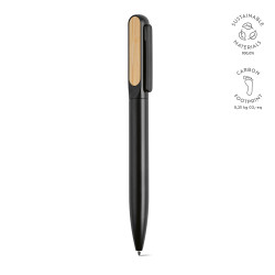 Plato Kugelschreiber recyceltes Aluminium. Blaue Dokumental®-Tinte