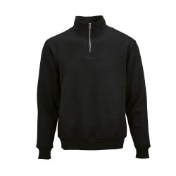 "Malibu Sweatshirt" Sweatshirt mit 1/4-Reißverschluss aus Bio-Baumwolle, recycelter Baumwolle und rPET