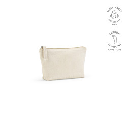 "Cairo S Toiletry Bag" 1,1L Kulturtasche aus recycelter Baumwolle (320 g/m²) mit Reißverschluss