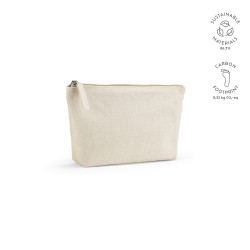 "Cairo M Toiletry Bag" 2,1L Kulturtasche aus recycelter Baumwolle (320 g/m²) mit Reißverschluss