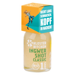 BIO Ingwer Shot mit Werbeaufsetzer