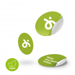 Aufkleber (vegan) Oval