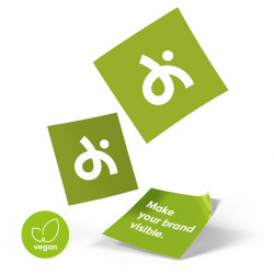 Aufkleber (vegan) Quadratisch