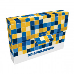 Kartonkoffer mit Kunststoffhenkel Kartonkoffer mit Kunststoffhenkel