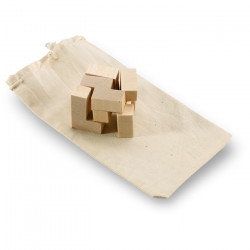 TRIKESNATS Holzpuzzle im Baumwollbeutel TRIKESNATS Holzpuzzle im Baumwollbeutel