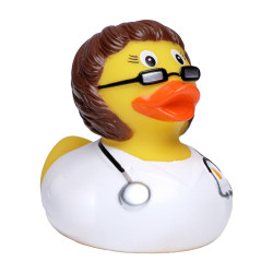 Schnabels® Quietsche-Ente Ärztin, brünette