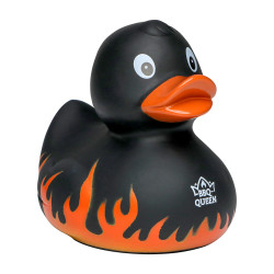 Schnabels® Quietsche-Ente Flammen mit Slogan BBQ-Queen