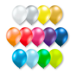 Luftballon „Metallic“, Größe L (ø ca. 33 cm)