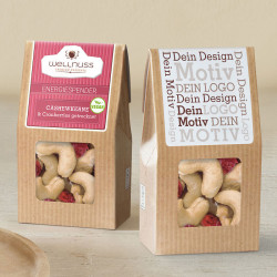Mini-Faltschachtel Snacknüsse