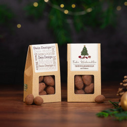 Mini-Faltschachtel Snacknüsse Weihnachten
