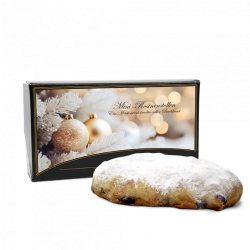 250g Mini-Rosinenstollen im Geschenkkarton 250g Mini-Rosinenstollen im Geschenkkarton