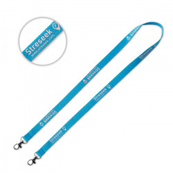 Flaches Polyester mit 2 Metallkarabinern Flaches Polyester mit 2 Metallkarabinern