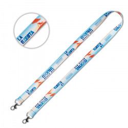 Sublimation Lanyard mit 2 Metallkarabinern