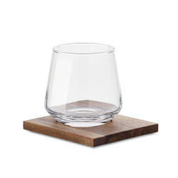 DRINKS Glas mit Untersetzer DRINKS Glas mit Untersetzer