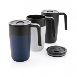 GRS recycelte PP und Stainless Steel Tasse mit Griff GRS recycelte PP und Stainless Steel Tasse mit Griff