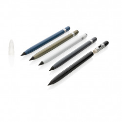 Tintenloser Stift aus Aluminium mit Radiergummi Tintenloser Stift aus Aluminium mit Radiergummi