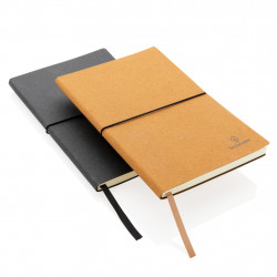 A5 Notizbuch aus GRS recyceltem Leder A5 Notizbuch aus GRS recyceltem Leder