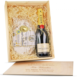 Präsentkiste "Dresdner Stollen & Moët & Chandon Impérial Champagner" Präsentkiste "Dresdner Stollen & Moët & Chandon Impérial Champagner"