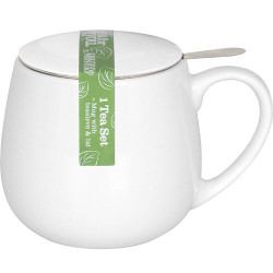 KÖNITZ Porzellanbecher KC143 mit Sieb und Deckel