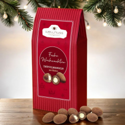 Maxi Faltschachtel - Weihnachts Edition - Trüffelmandeln mit Kakao Maxi Faltschachtel - Weihnachts Edition - Trüffelmandeln mit Kakao