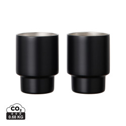 VINGA Nagano RCS recycelte Edelstahlbecher, 2er-Set VINGA Nagano RCS recycelte Edelstahlbecher, 2er-Set