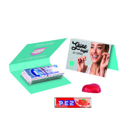 Werbekarte Visitenkartenformat Extra Professional Kaugummi zuckerfrei